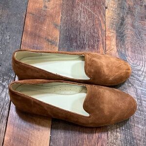 Nisolo Brown Suede Smoking Loafers Handmade in Peru Women’s Size 10